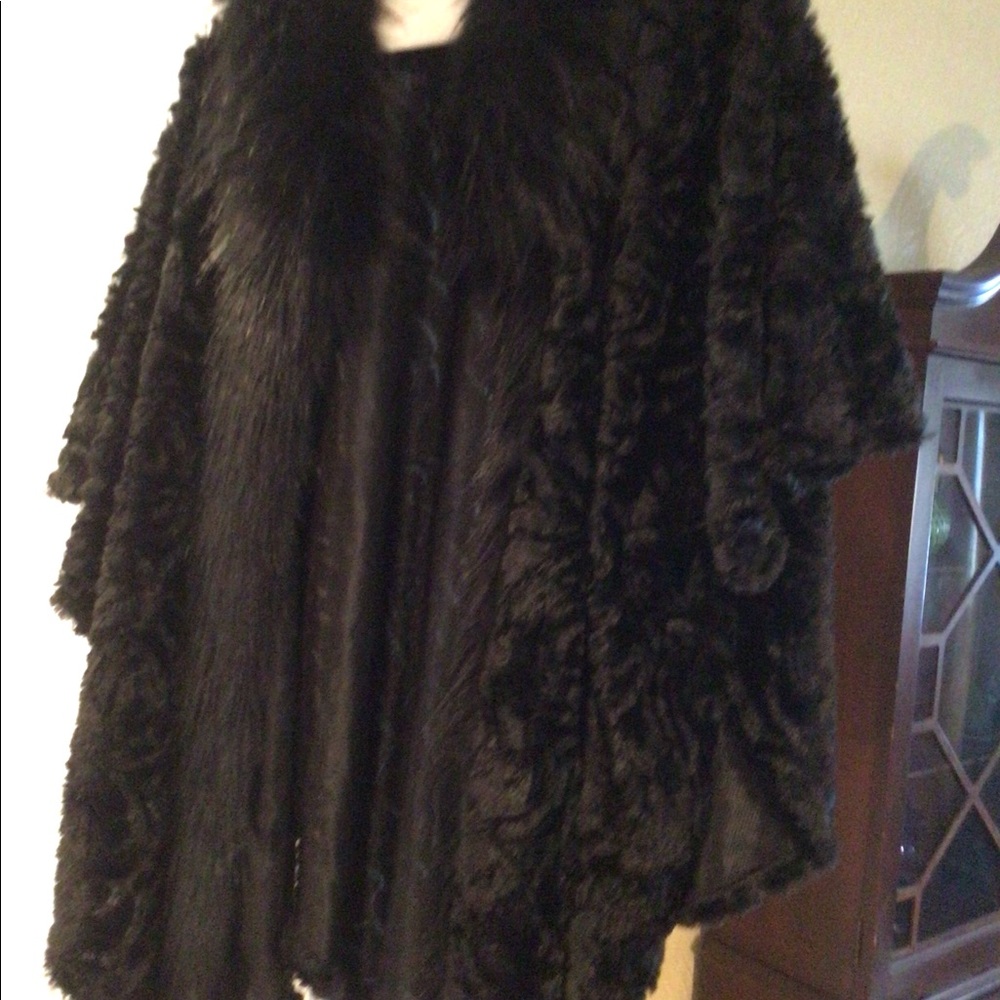 Special occasion wrap.  Cape-style coat